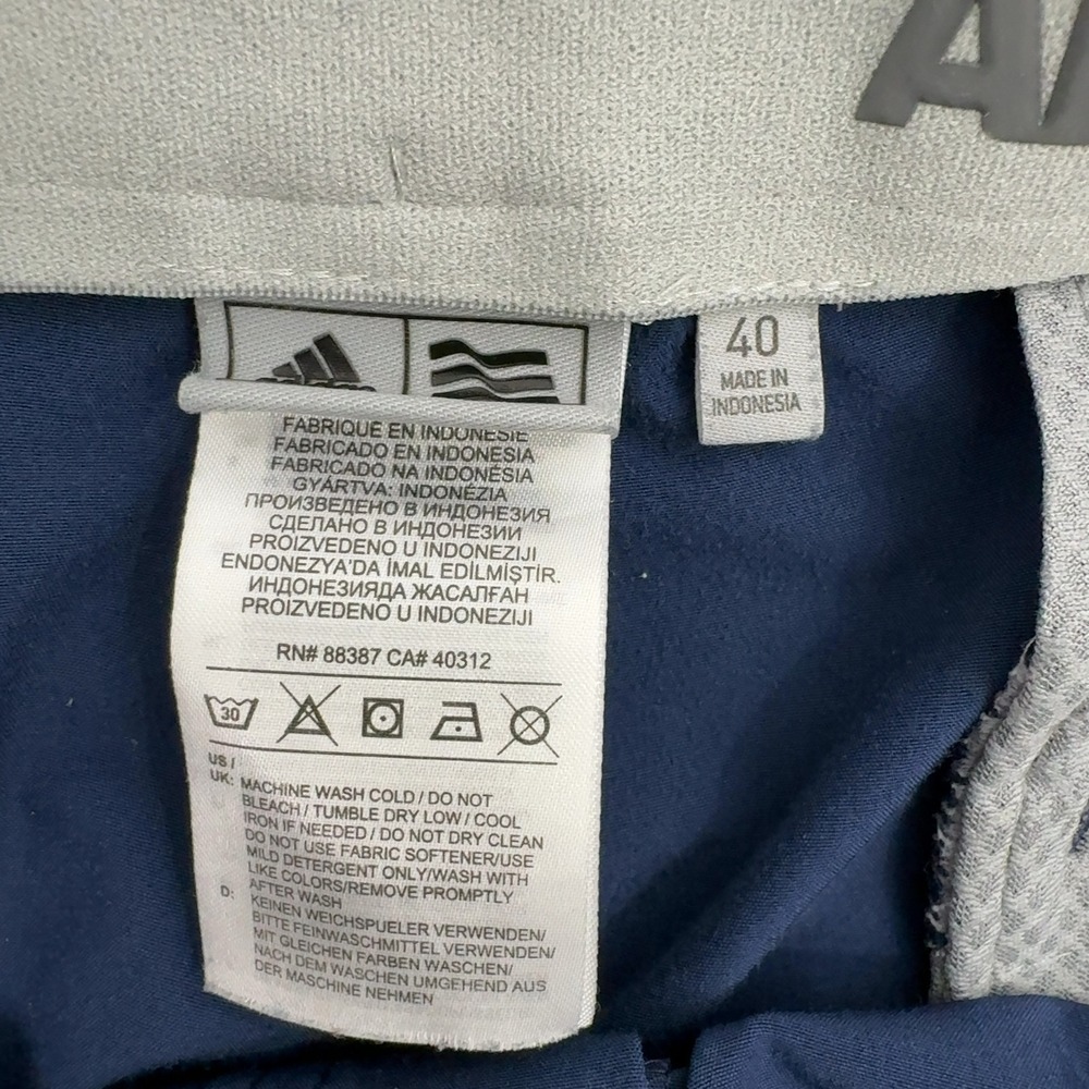 Adidas Shorts Mens 40 Blue Polyester Elastan Golf Athletic Performance Casual - Picture 4 of 8